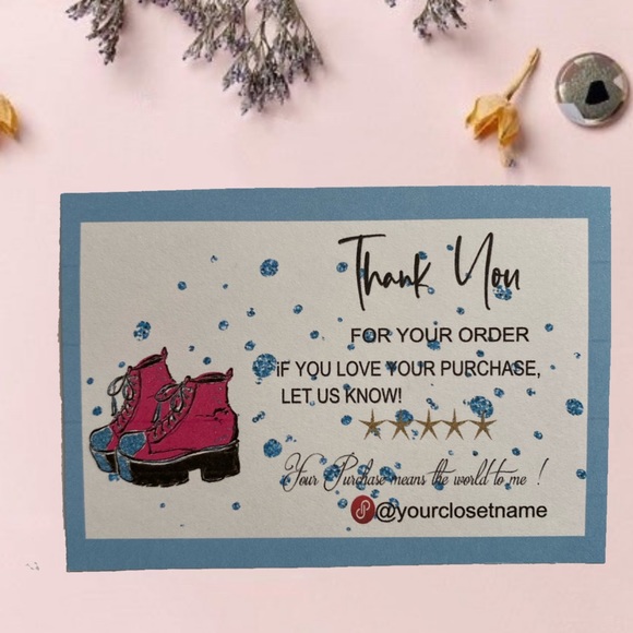 platform Shoes Thank You For your purchase cards - Picture 2 of 10